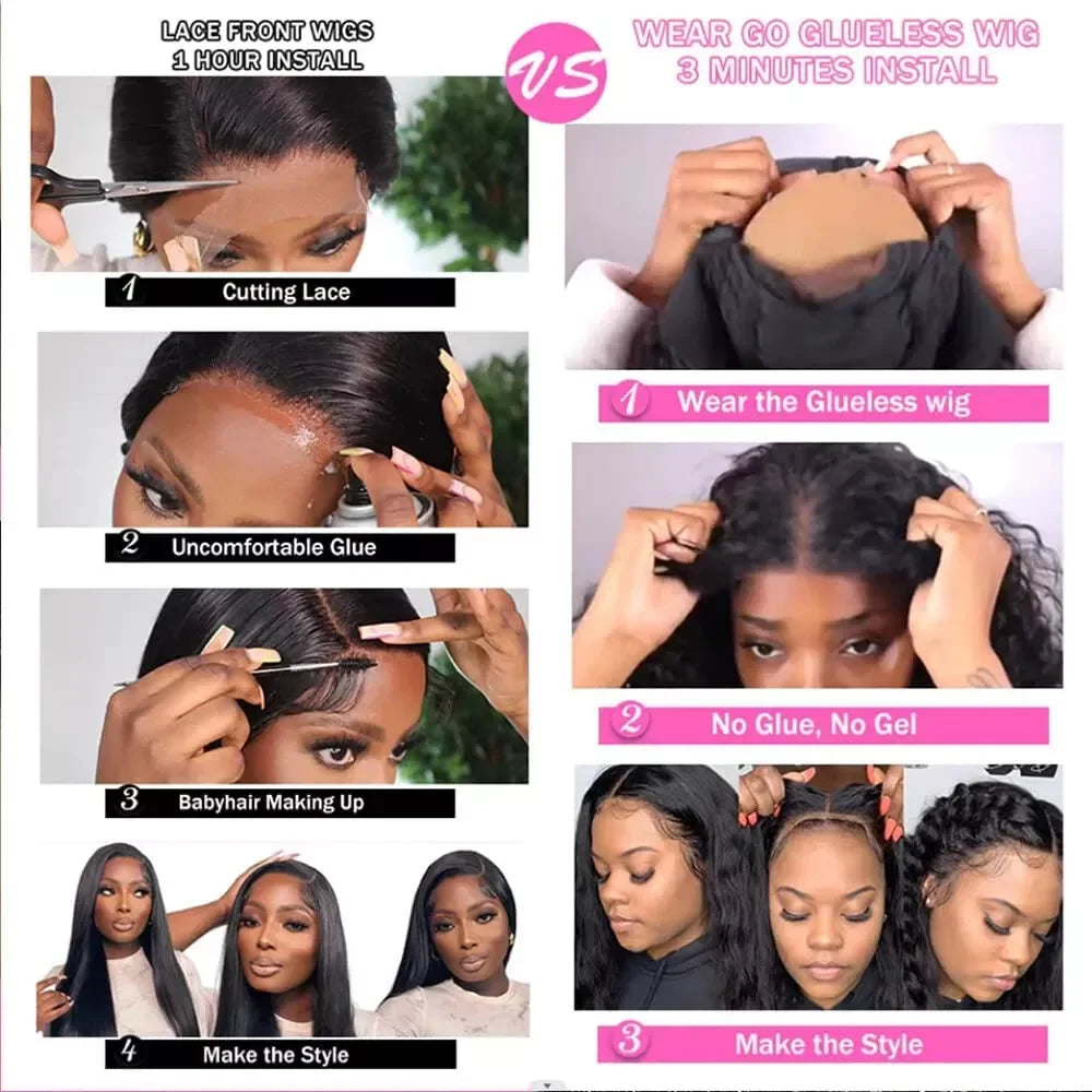 Deep Wave Glueless Wigs