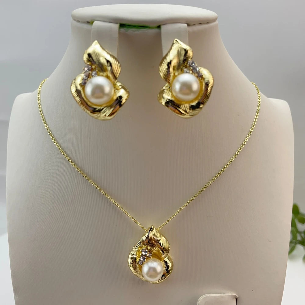 Fashion Classic Jewelry For Women Earrings Pendent Romantic Sets For Wedding Party Anniversary Gift Trendy Sets KY29284