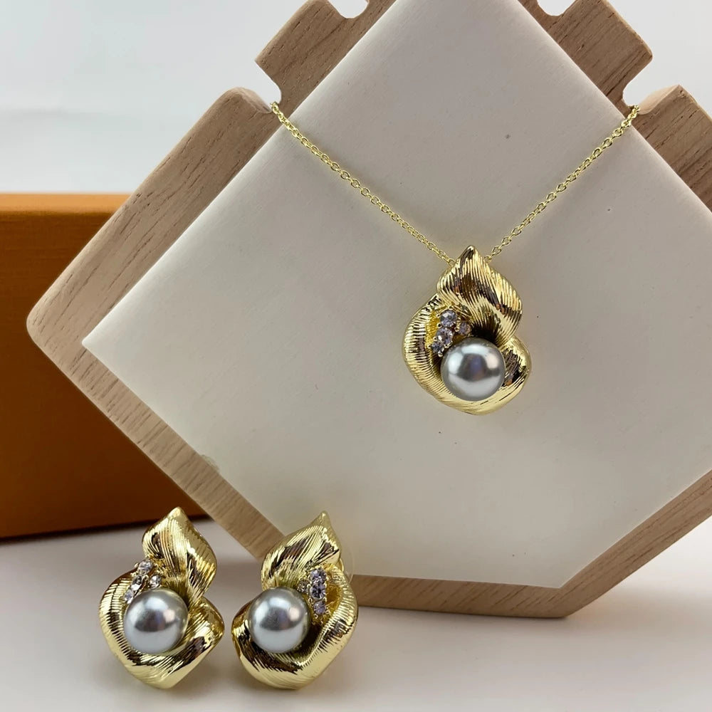 Fashion Classic Jewelry For Women Earrings Pendent Romantic Sets For Wedding Party Anniversary Gift Trendy Sets KY29284