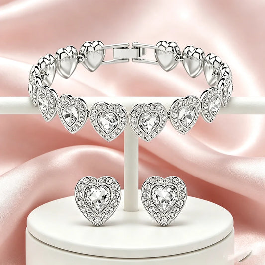 2026 Luxury Jewelry for Women, Fashionable Colored Gemstone Necklaces, Bracelets, Earrings, Banquet Party Gift