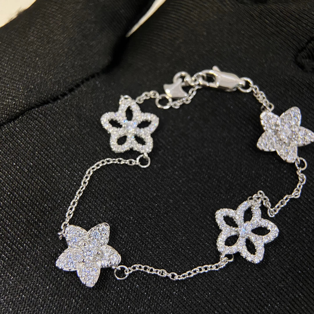 The 925 silver women's jewelry collection includes classic butterfly earrings, butterfly bracelets, and butterfly necklaces.