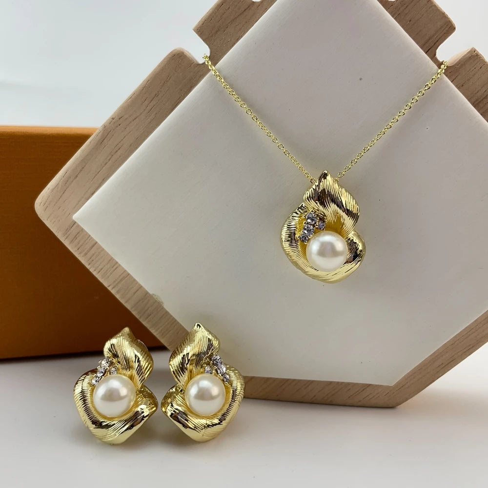Fashion Classic Jewelry For Women Earrings Pendent Romantic Sets For Wedding Party Anniversary Gift Trendy Sets KY29284