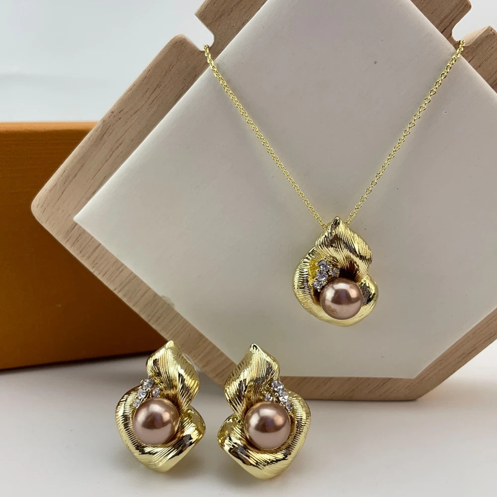 Fashion Classic Jewelry For Women Earrings Pendent Romantic Sets For Wedding Party Anniversary Gift Trendy Sets KY29284